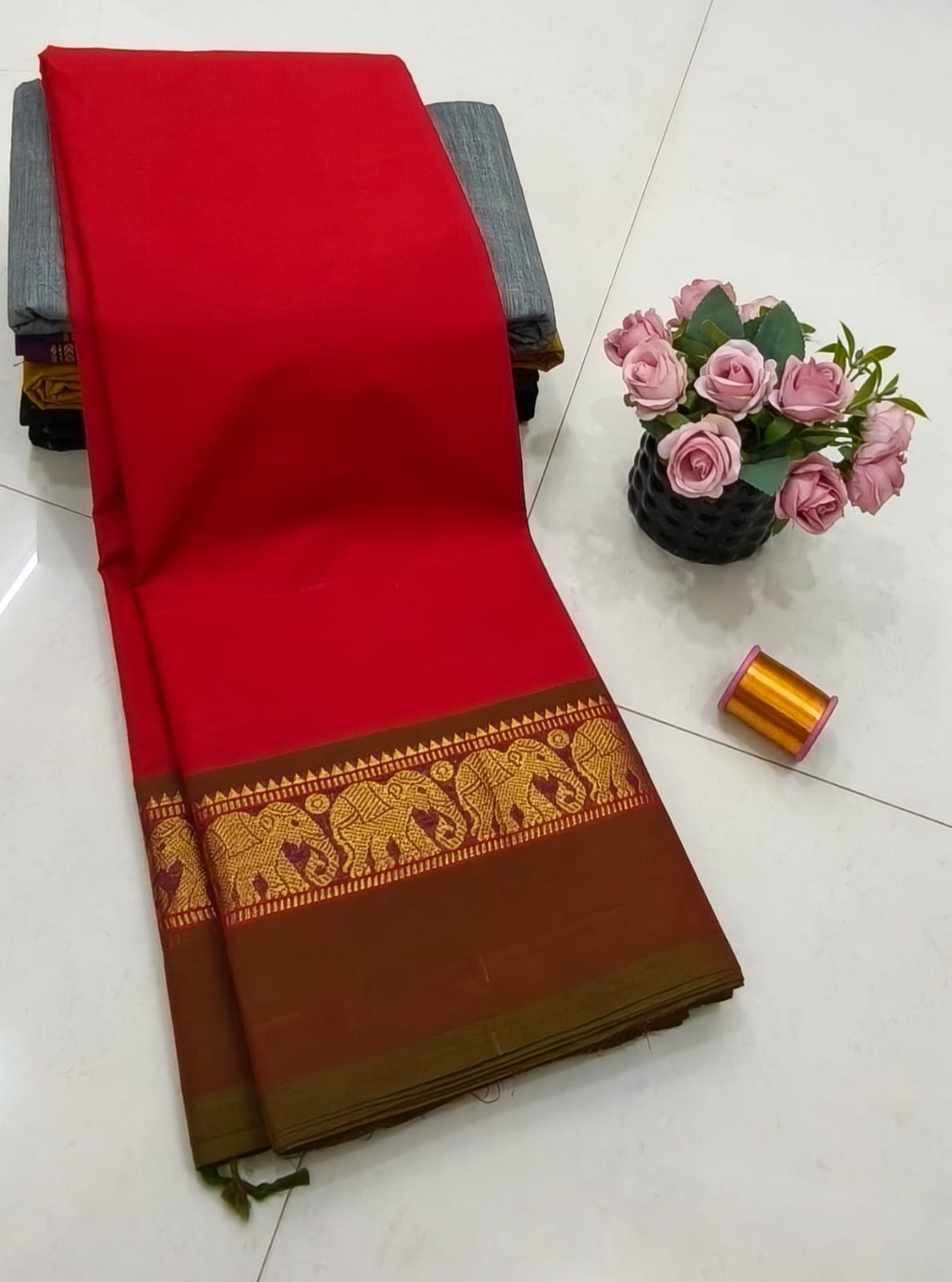 Kanchi Retta Patta Saree