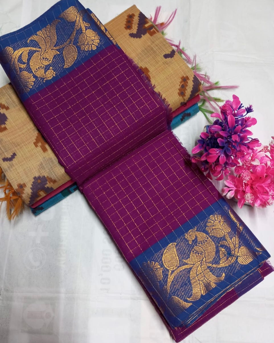Sungudi kanchi Cotton Saree