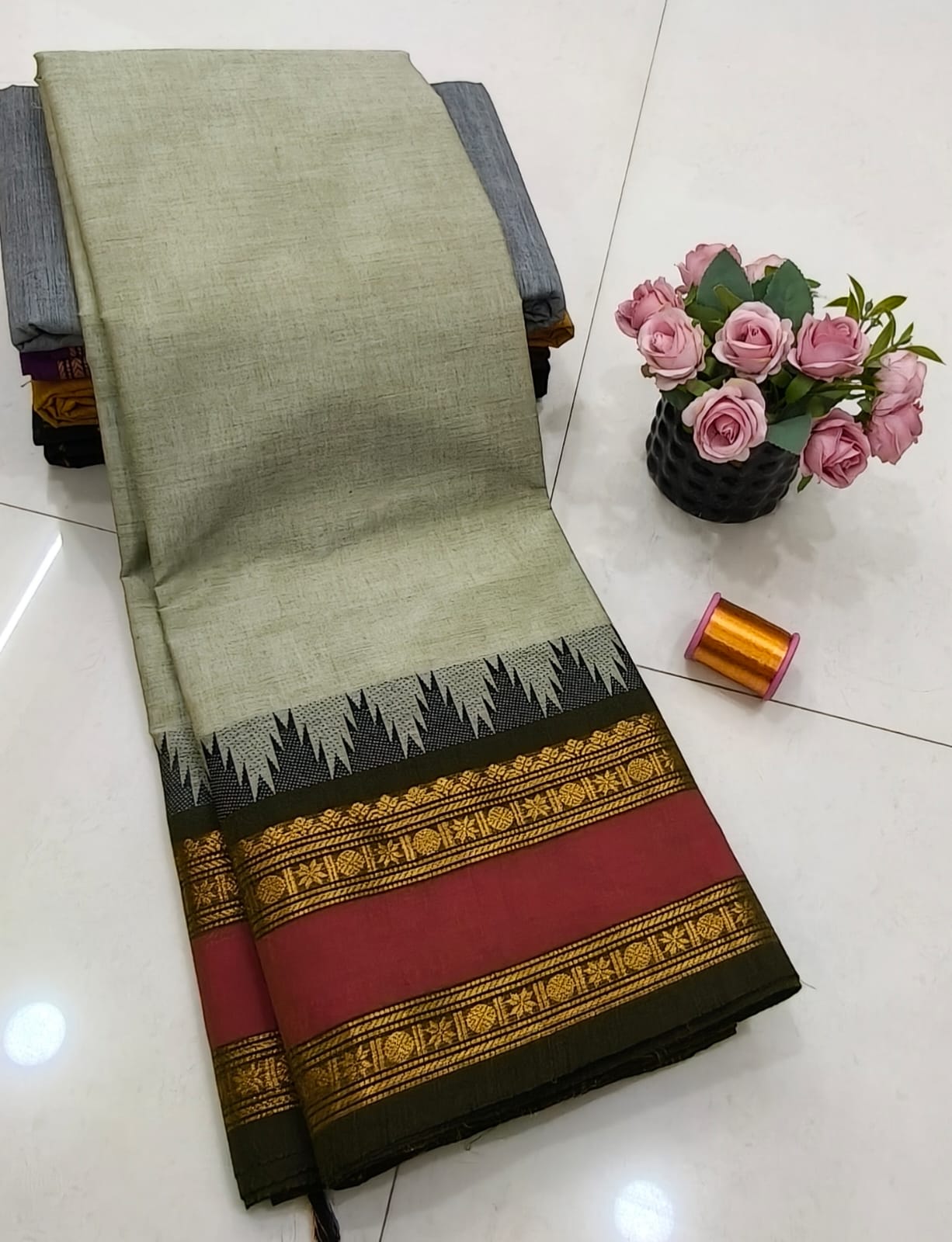 Kanchi Retta Patta Saree