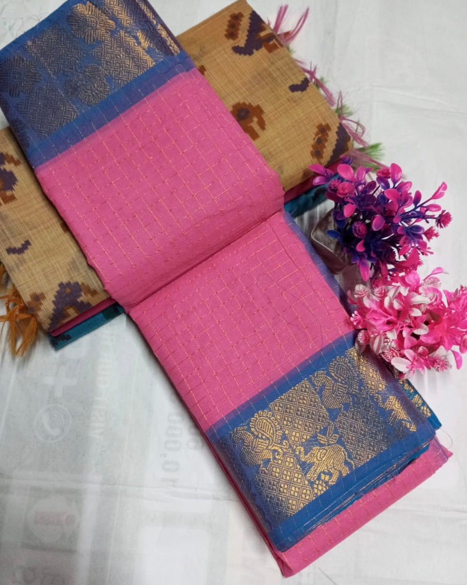 Sungudi kanchi Cotton Saree