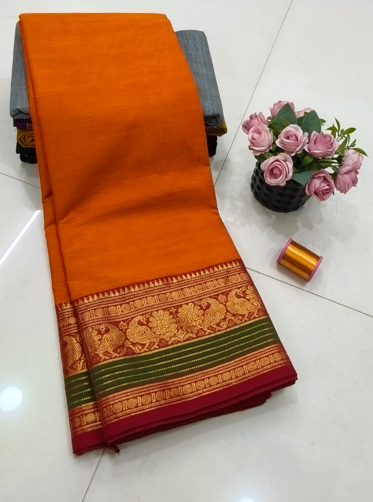 Kanchi Retta Patta Saree