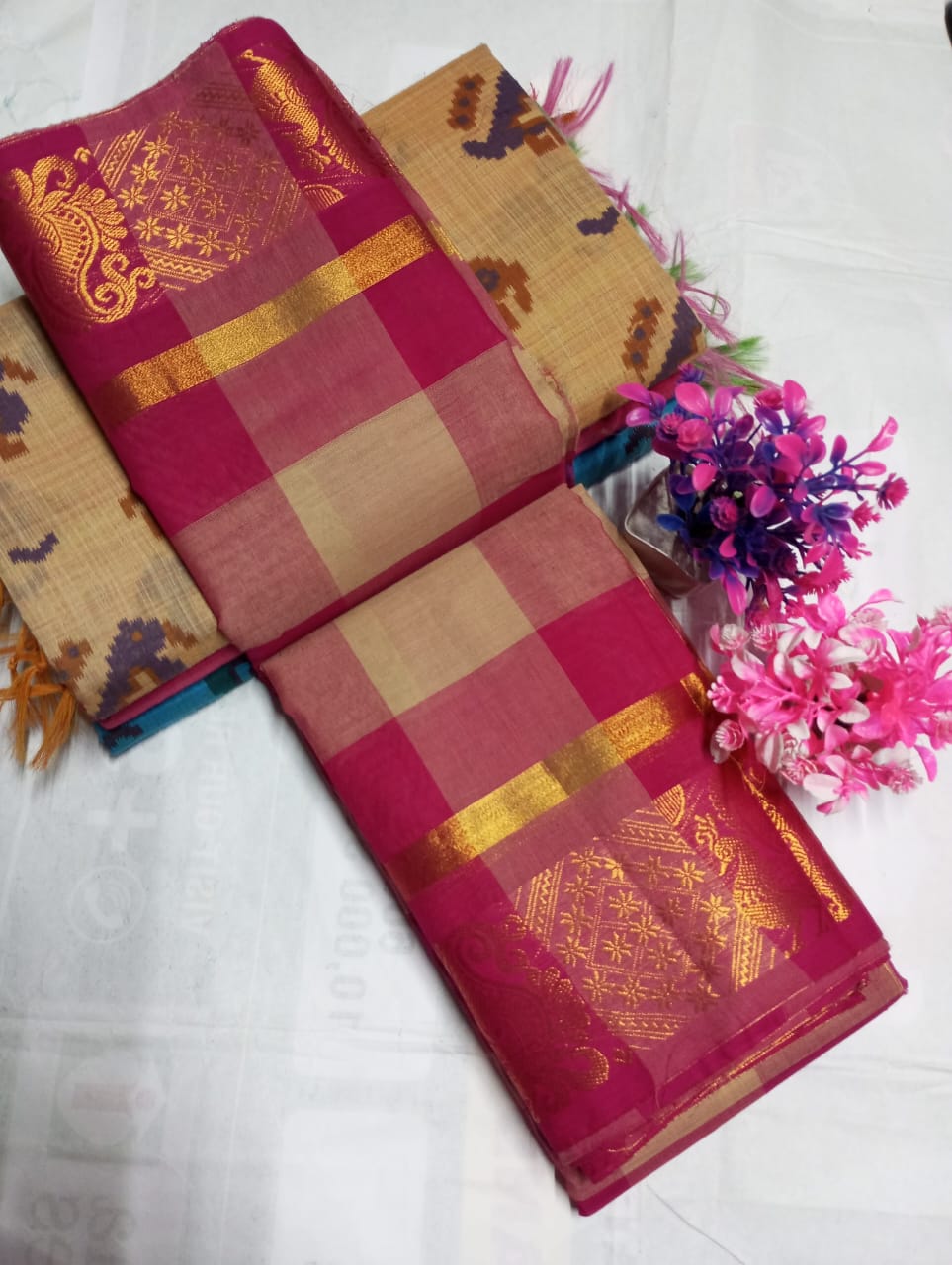 Sungudi kanchi Cotton Saree