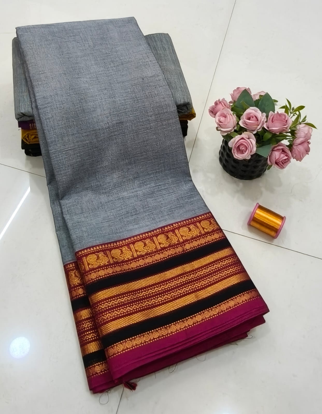 Kanchi Retta Patta Saree