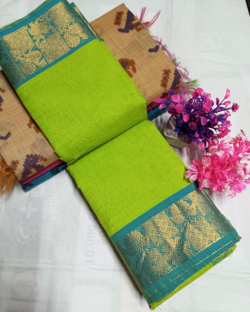 Sungudi kanchi Cotton Saree
