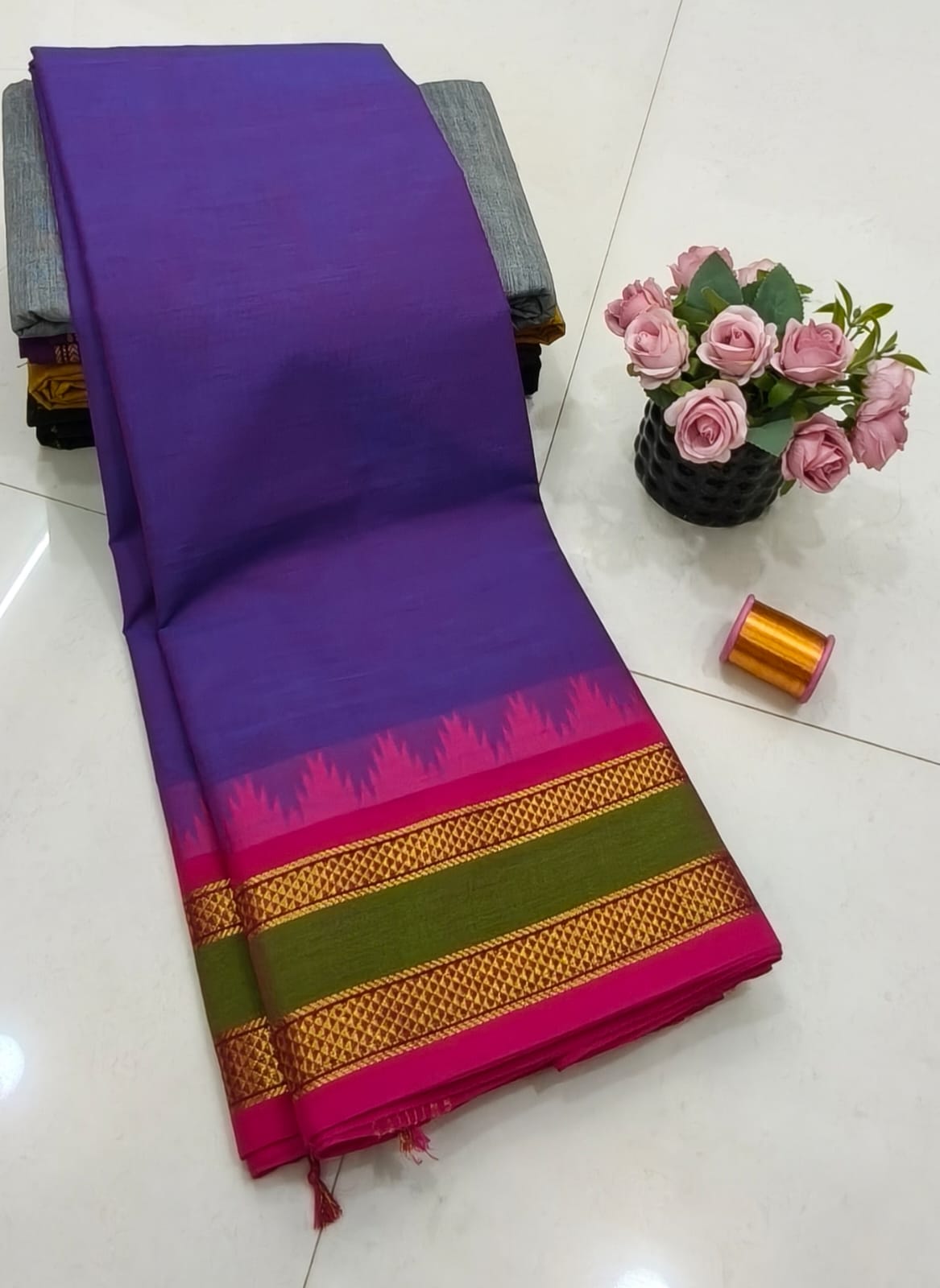 Kanchi Retta Patta Saree
