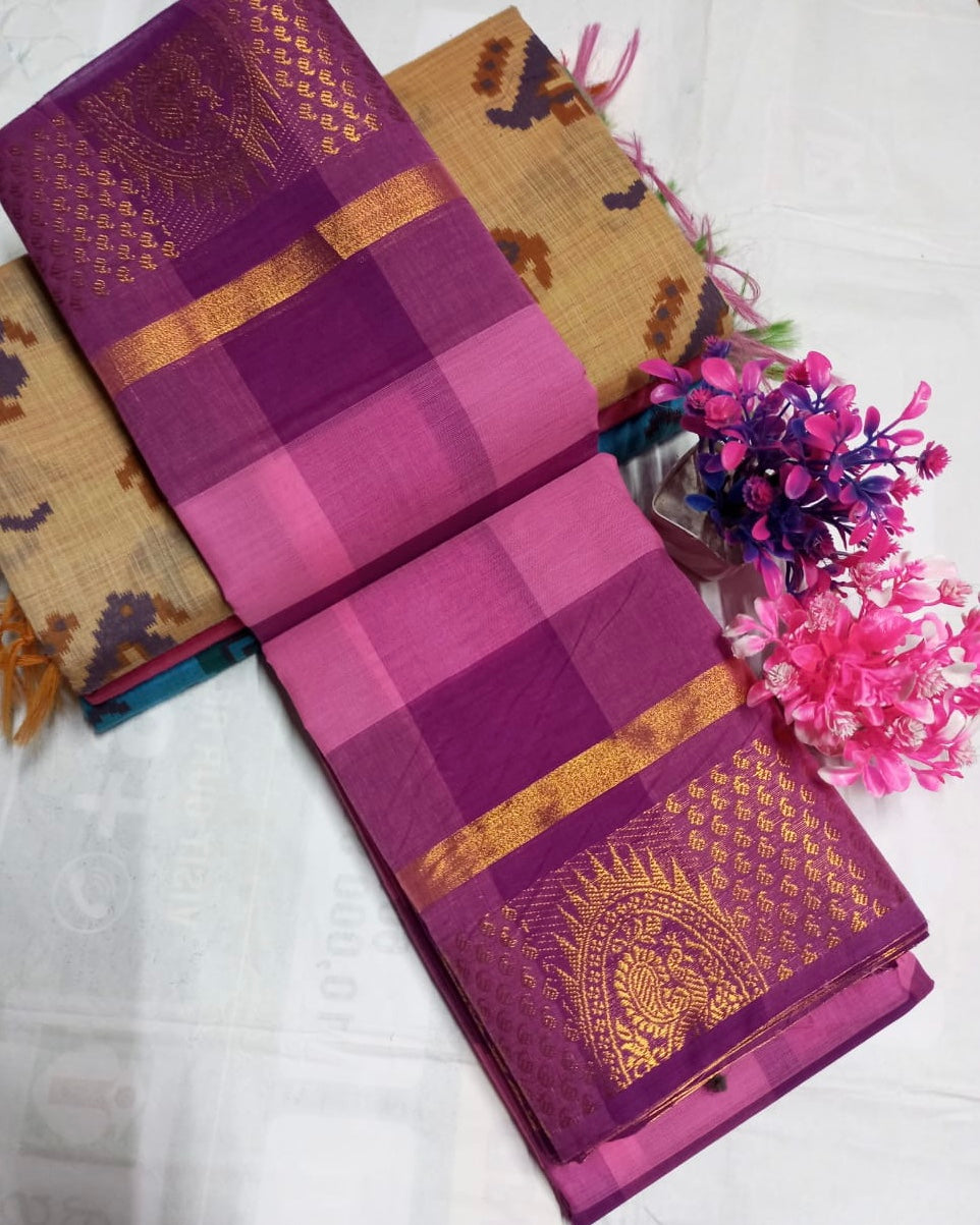 Sungudi kanchi Cotton Saree