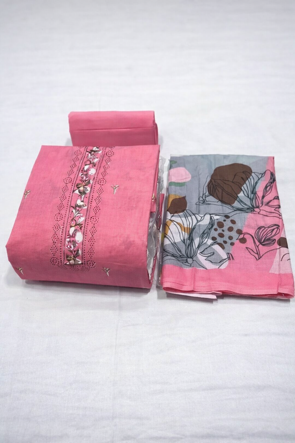 Salwar suits & dress materials (Light pink)