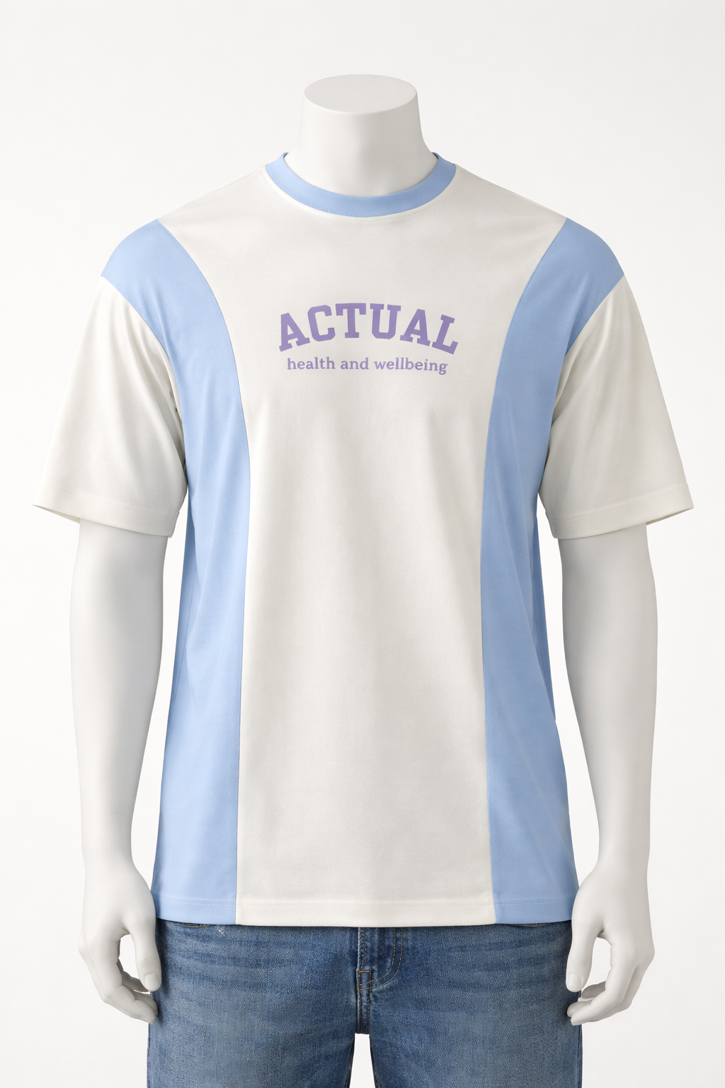 Typographic Print Oversized Crew-Neck T-Shirt