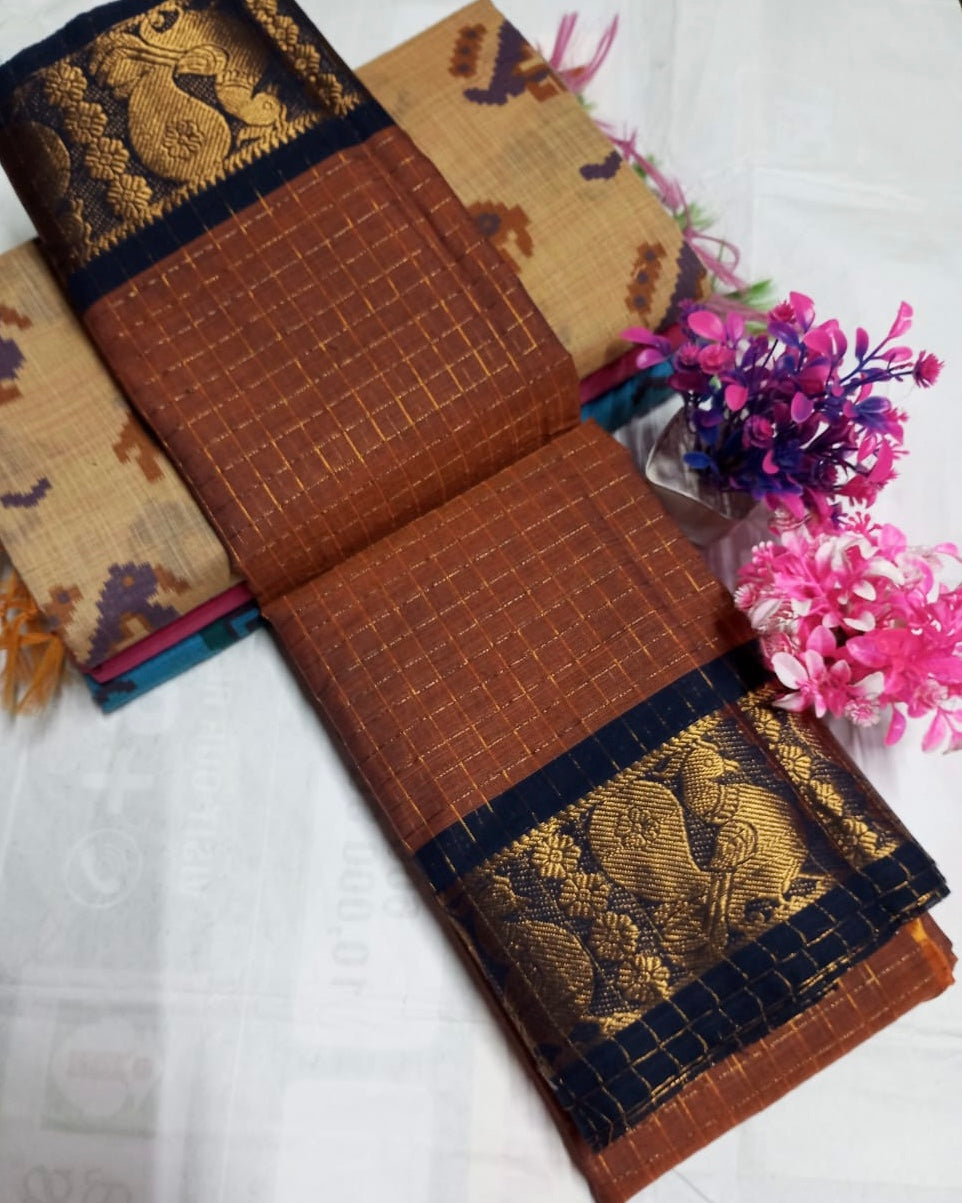 Sungudi kanchi Cotton Saree