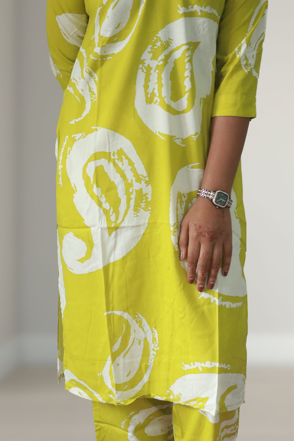 Citrus Green Two-Piece Top Set