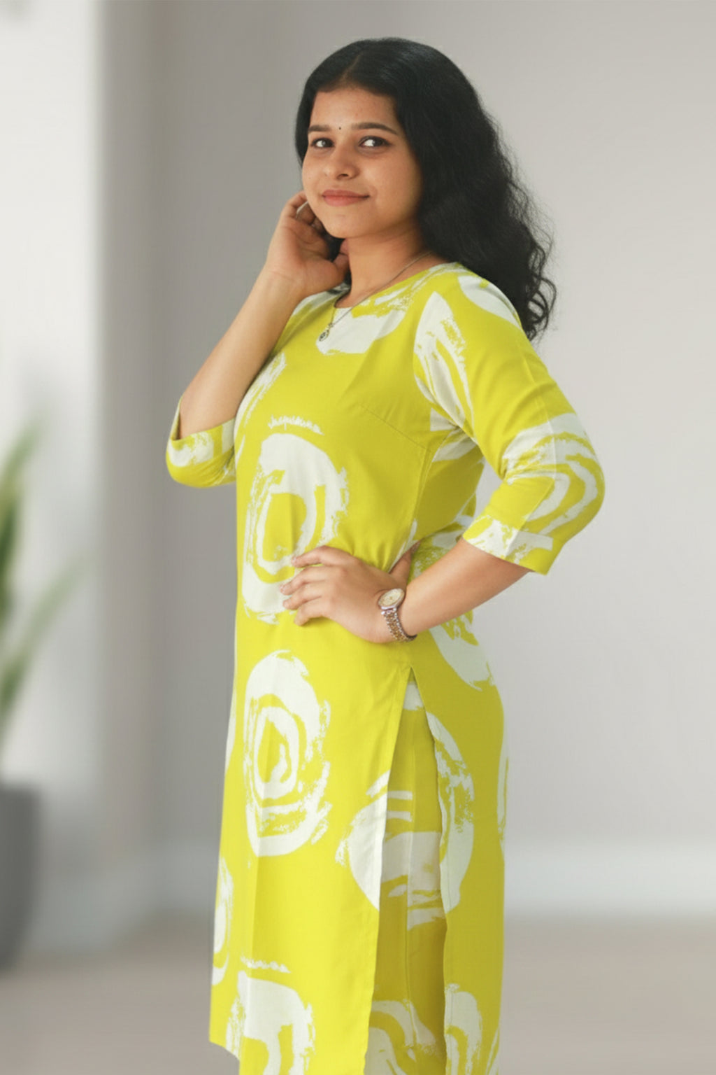 Citrus Green Two-Piece Top Set